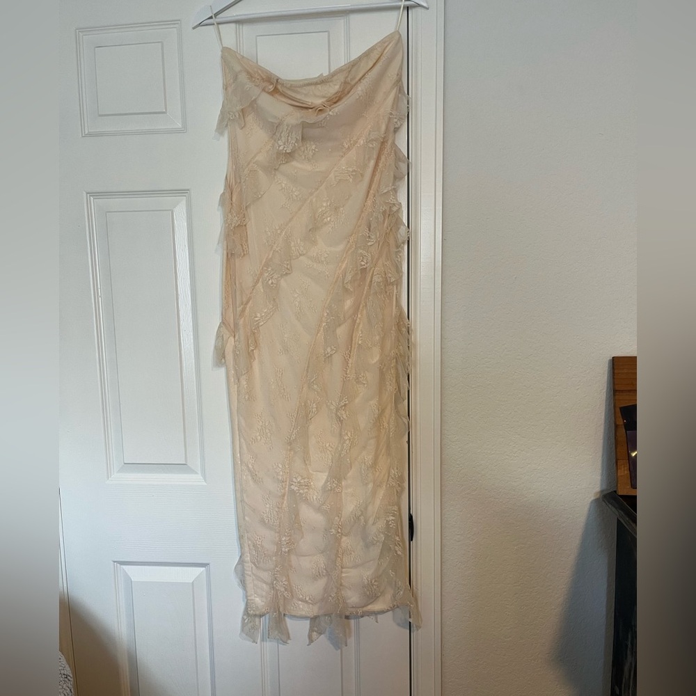 Cotton Candy LA Cream Lace Dress